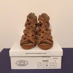 Steve Madden Brown Strappy Heeled Sandals